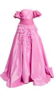 Flora Pink Evening Gown